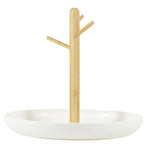 Branch Tray Desktop Storage Organizer Key Holder Rack for Living Room Entryway - White