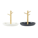 Branch Tray Desktop Storage Organizer Key Holder Rack for Living Room Entryway - White - Side View