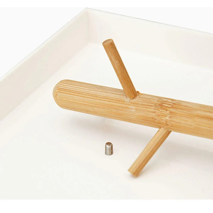 Branch Tray Desktop Storage Organizer Key Holder Rack for Living Room Entryway - White