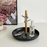 Branch Tray Desktop Storage Organizer Key Holder Rack for Living Room Entryway - White - Extra Image