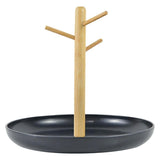 Branch Tray Desktop Storage Organizer Key Holder Rack for Living Room Entryway - White - Rear View