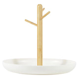 Branch Tray Desktop Storage Organizer Key Holder Rack for Living Room Entryway - White - Close-Up Angle