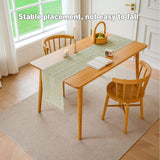 Solid Colour Woven Hollow Fringe Table Runner Home Dining Tablecloth Decoration - 33x183cm-Green - Extra Image