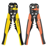 Automatic Wire Cutter Stripper Pliers Electrical Cable Crimper Terminal Tool Au - Yellow - Side View