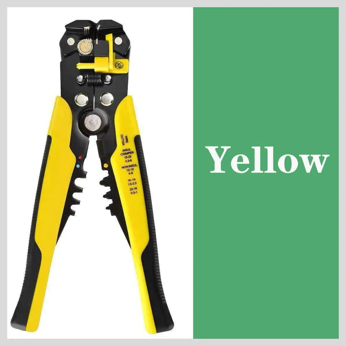 Automatic Wire Cutter Stripper Pliers Electrical Cable Crimper Terminal Tool Au - Yellow