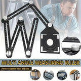 Universal Angularizer Ruler Multi Angle Measuring Template Tool Hole Locator Au