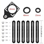 Universal Angularizer Ruler Multi Angle Measuring Template Tool Hole Locator Au