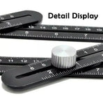 Universal Angularizer Ruler Multi Angle Measuring Template Tool Hole Locator Au
