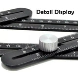 Universal Angularizer Ruler Multi Angle Measuring Template Tool Hole Locator Au - Top-Down View