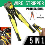 Automatic Wire Cutter Stripper Pliers Electrical Cable Crimper Terminal Tool Au - Orange