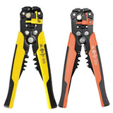 Automatic Wire Cutter Stripper Pliers Electrical Cable Crimper Terminal Tool Au - Orange - Side View