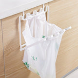 Wall Hanging Garbage Bag Shelf Hook Kitchen Storage Plastic Bag Hanger Rack Trash Bin - Extra Image
