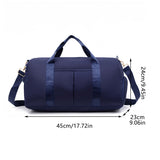 Waterproof Gym Bag Travel Duffle Sports Bag Wet Dry Large Tote for Men Women - Side View