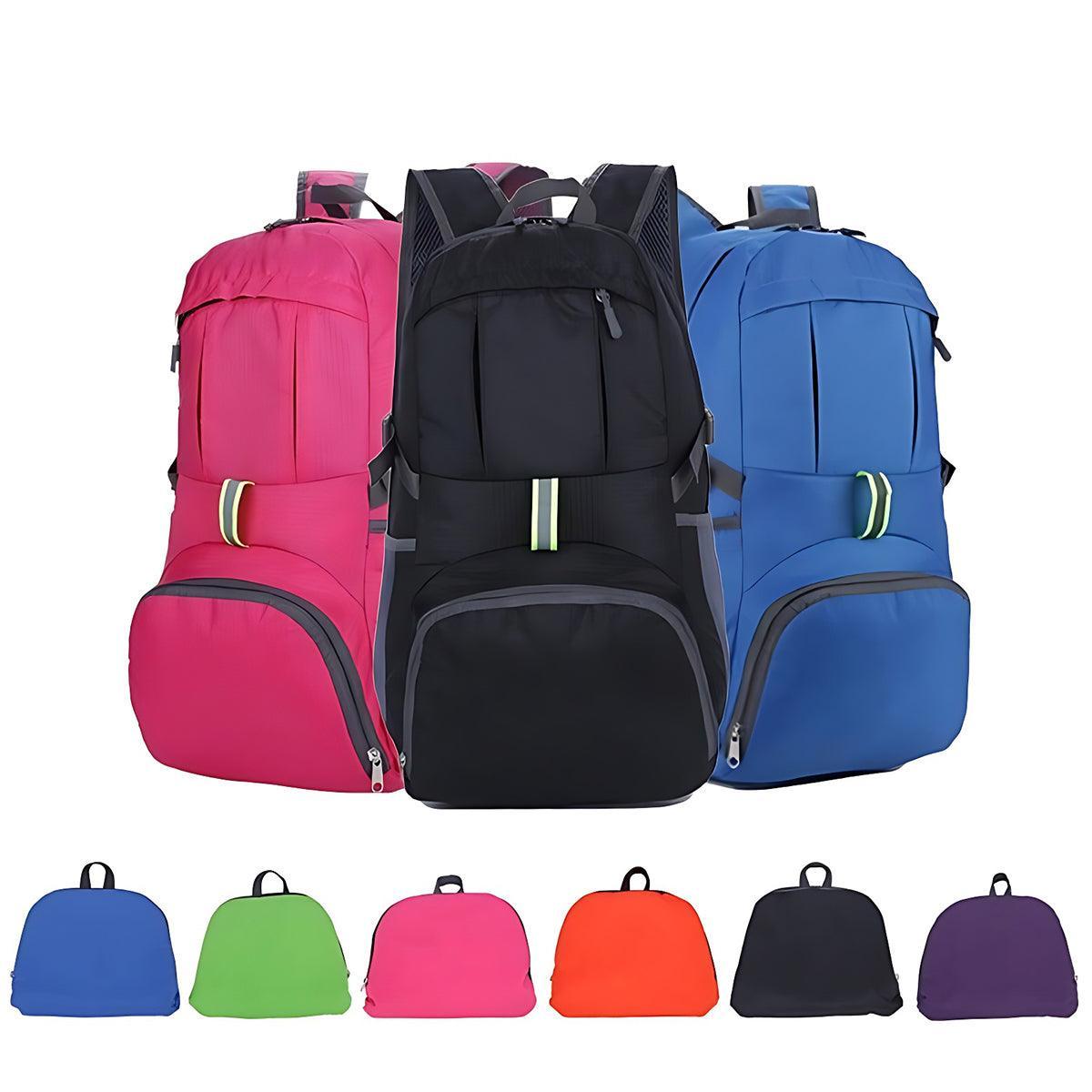 35L Light Foldable Outdoor Sports Backpack Camping Hiking Travel Bag - Black