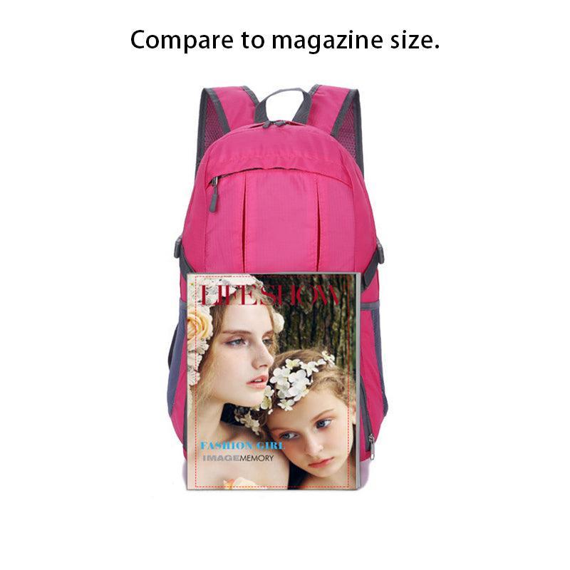 35L Light Foldable Outdoor Sports Backpack Camping Hiking Travel Bag - Blue