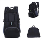 35L Light Foldable Outdoor Sports Backpack Camping Hiking Travel Bag - Blue