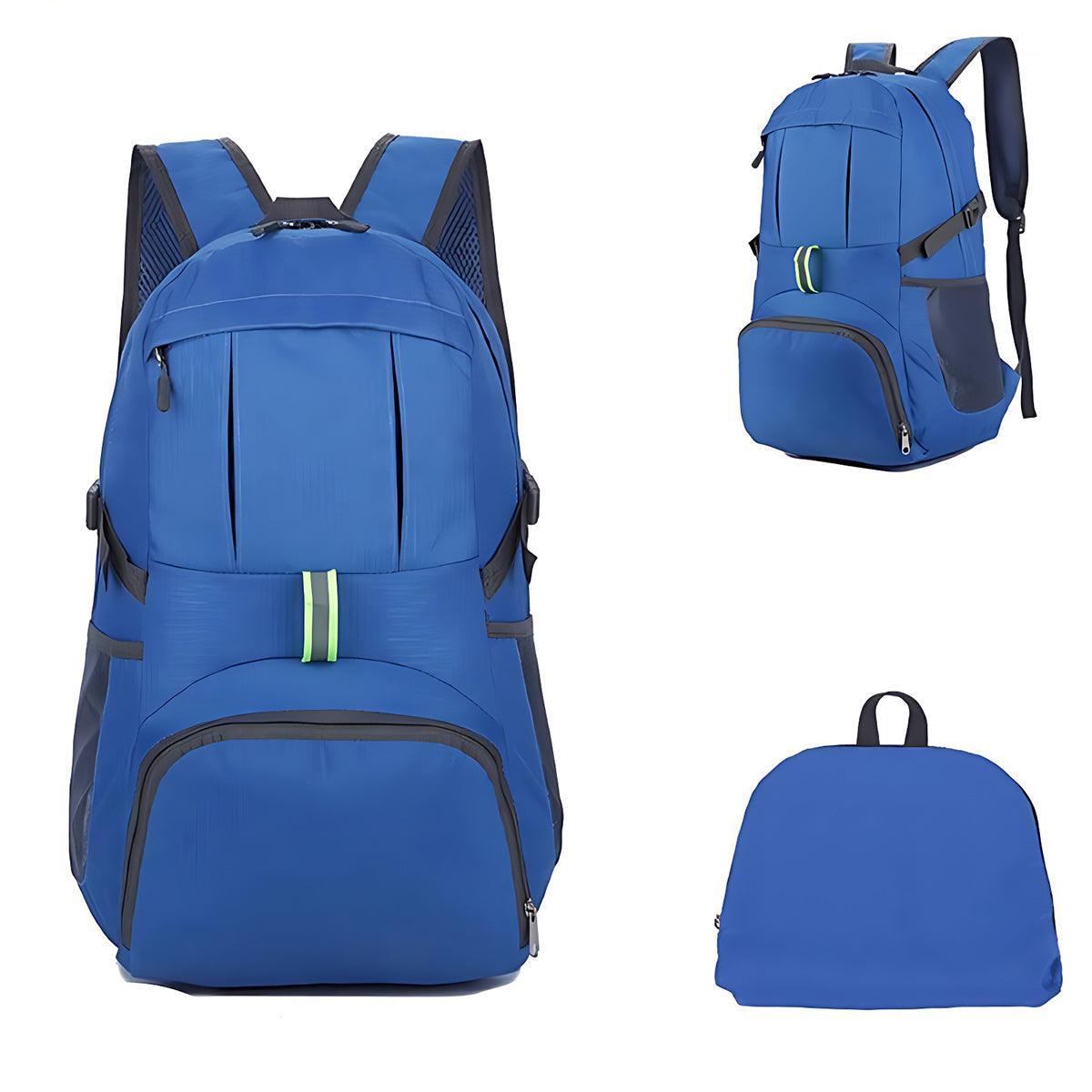 35L Light Foldable Outdoor Sports Backpack Camping Hiking Travel Bag - Blue