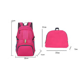 35L Light Foldable Outdoor Sports Backpack Camping Hiking Travel Bag - Orange - Side View