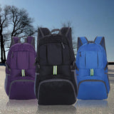35L Light Foldable Outdoor Sports Backpack Camping Hiking Travel Bag - Purple