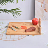 Bamboo Chopping Board Cheese Board Set with Knife Kitchen Charcuterie Serving - Extra Image