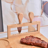 Bamboo Chopping Board Cheese Board Set with Knife Kitchen Charcuterie Serving - Extra Image