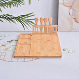 Bamboo Chopping Board Cheese Board Set with Knife Kitchen Charcuterie Serving - Extra Image