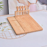 Bamboo Chopping Board Cheese Board Set with Knife Kitchen Charcuterie Serving - Extra Image