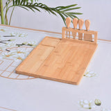 Bamboo Chopping Board Cheese Board Set with Knife Kitchen Charcuterie Serving - Extra Image