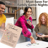 Phase 10 Score Board Wooden Phase 10 Scorecard Reusable for Family Game Tabletop - Rear View