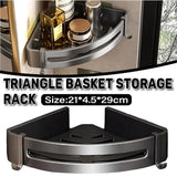 Single Tier Triangle Bathroom Shower Shelf Organizer Rack Wall Mounted Storage - Extra Image