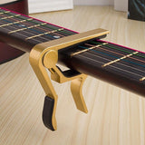 Premium Alloy Capo Quick Change Trigger Clamp For Guitar Banjo Ukulele Mandolin - Black