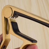 Premium Alloy Capo Quick Change Trigger Clamp For Guitar Banjo Ukulele Mandolin - Black