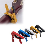 Premium Alloy Capo Quick Change Trigger Clamp For Guitar Banjo Ukulele Mandolin - Black