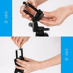 Tripod Stand with Phone Holder for Camera iPhone DSLR Travel Photography