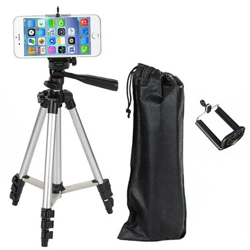 Tripod Stand with Phone Holder for Camera iPhone DSLR Travel Photography