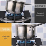 Wok Trivet Universal Gas Stove Cast Iron Wok Trivet Support Ring Cooktop Range - Top-Down View