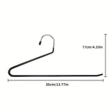 10PCS Goose Shaped Pants Rack Non Slip Z Shaped Pants Clip Wardrobe Storage Clip - Side View