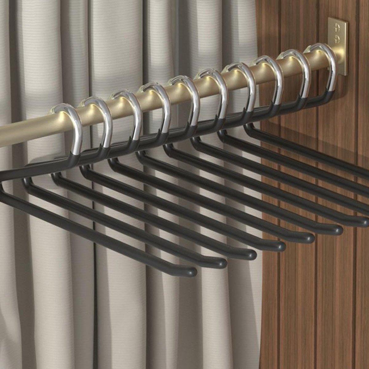 10PCS Goose Shaped Pants Rack Non Slip Z Shaped Pants Clip Wardrobe Storage Clip