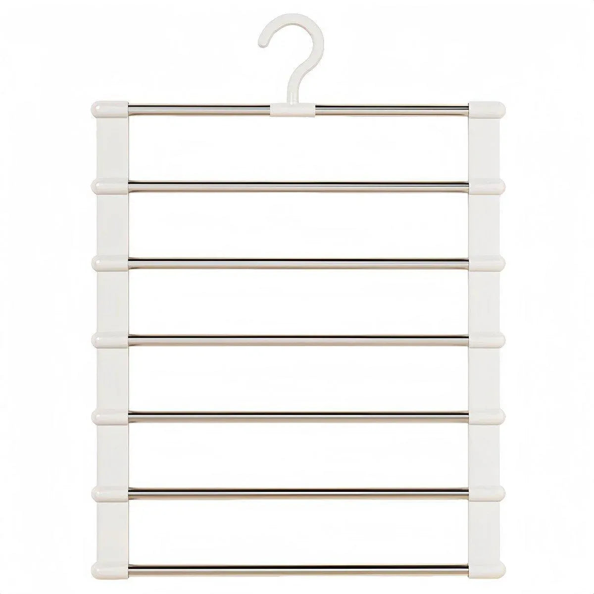 2pcs Multifunctional Folding Trouser Rack Multi Layer Storage Hanging Clothes
