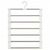 2pcs Multifunctional Folding Trouser Rack Multi Layer Storage Hanging Clothes - Extra Image