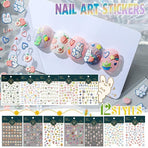 Chinese Style Floral Nail Stickers Gel Nail Stickers for DIY Nail Art - KX141