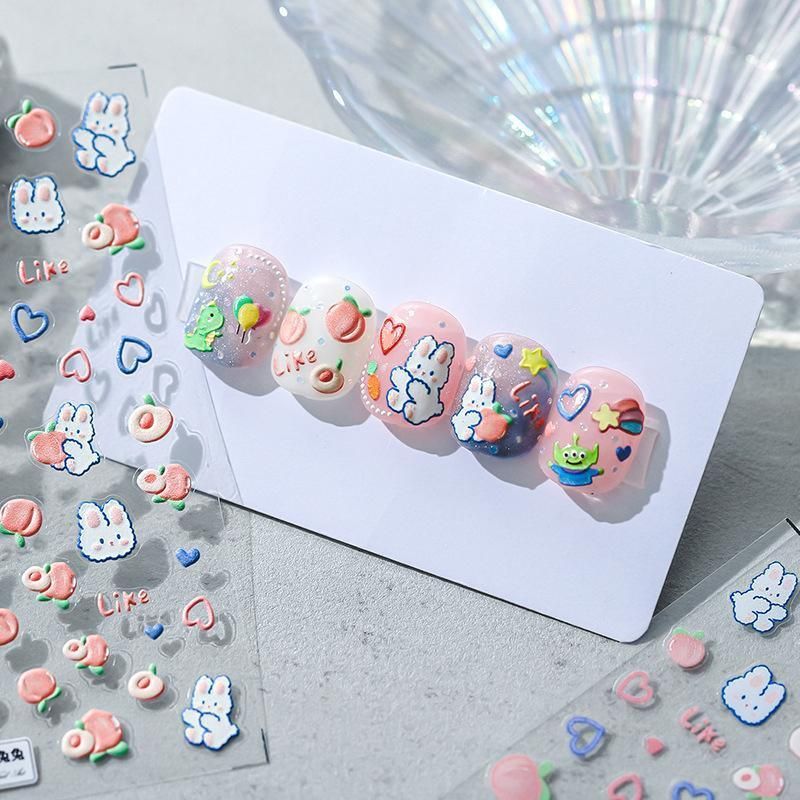 Chinese Style Floral Nail Stickers Gel Nail Stickers for DIY Nail Art - KX141