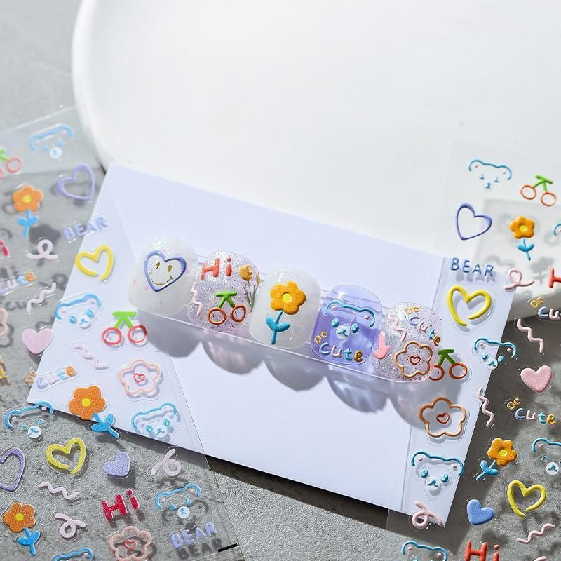 Chinese Style Floral Nail Stickers Gel Nail Stickers for DIY Nail Art - KX141