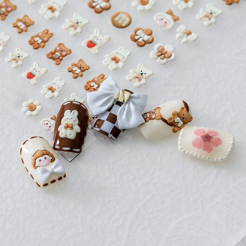 Chinese Style Floral Nail Stickers Gel Nail Stickers for DIY Nail Art - KX141