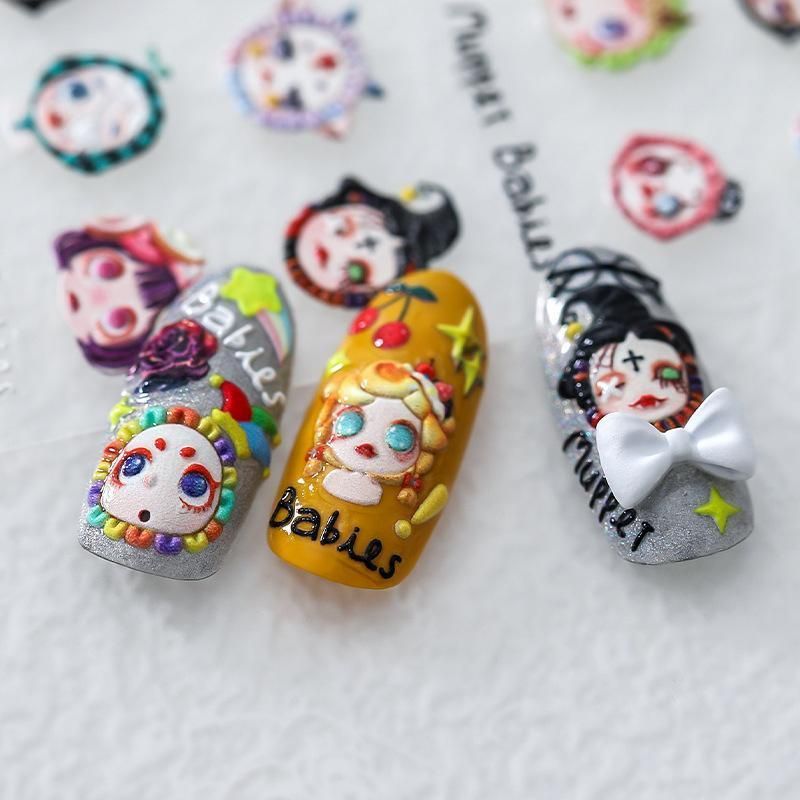 Chinese Style Floral Nail Stickers Gel Nail Stickers for DIY Nail Art - KX141