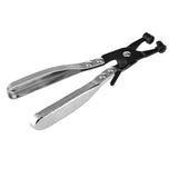 45 Degree Water Pipe Hose Clip Pliers Clamp Swivel Drive Jaw Locking Removal Tool - Front View