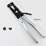 45 Degree Water Pipe Hose Clip Pliers Clamp Swivel Drive Jaw Locking Removal Tool - Side View