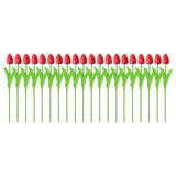 20PCS Real Touch Artificial Tulip Bouquet Fake Flowers for Home Wedding Decor - Pink - Extra Image