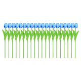 20PCS Real Touch Artificial Tulip Bouquet Fake Flowers for Home Wedding Decor - White - Extra Image