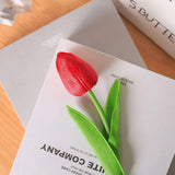 20PCS Real Touch Artificial Tulip Bouquet Fake Flowers for Home Wedding Decor - Yellow - Extra Image